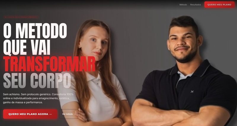Landing page O Método