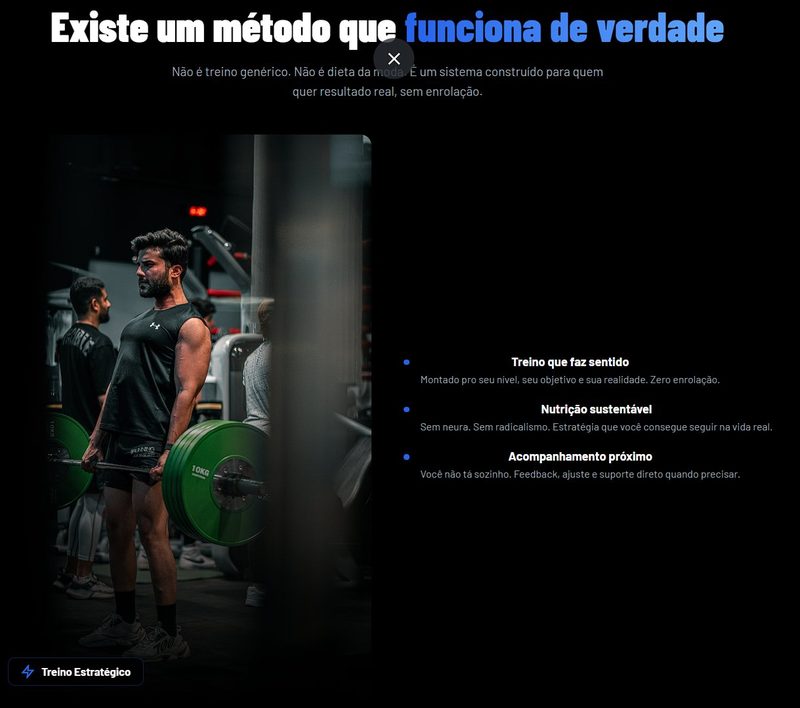 Landing page Treino Estratégico